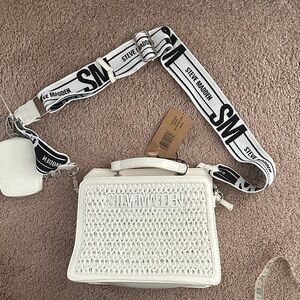 Steve Madden White Crossbody Bag